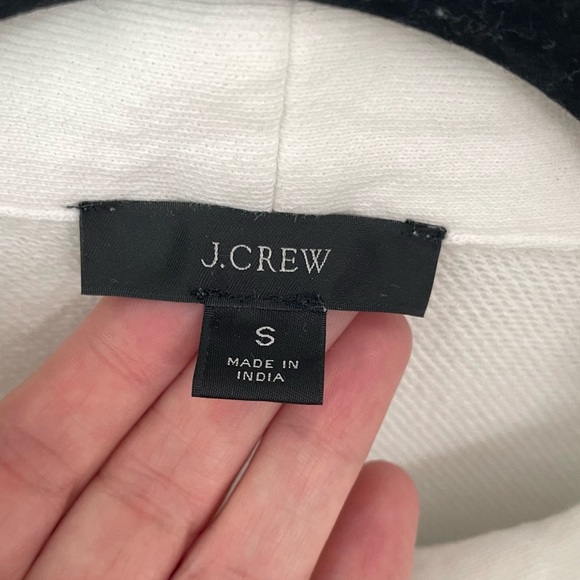 J. Crew Après Sun Half-Zip Graphic White Sweatshirt Size Small 100% Cotton. 20 - Picture 4 of 9